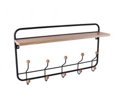 PT Coat Rack Garderobe Regal, Eisen, Schwarz, Einheitsgröße