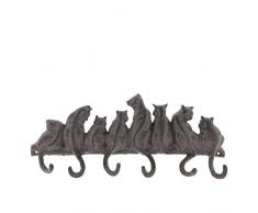 Clayre & Eef 6Y3207 Garderobe Katzenschwänze Ca. 36 x 5 x 16 cm