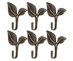 uxcell Vorhang Raffhalter Haken Metall Vintage Quaste Vorhang Vorhang Vorhang Vorhang Halter Fenster Holdback Wand Haken Kleiderbügel 75x70mm Bronze Tone