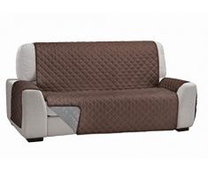 Cardenal Textil Sofabezug Dual Cover, Braun Grau, 4 Personen