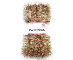 PepperLonely Peperlonely Weihnachtsgirlande mit Lametta, ca. 91 cm 9#