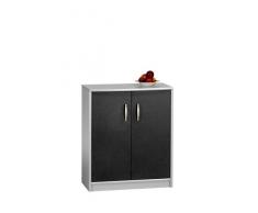 Maja 49015054 Kommode 72,8 x 87,6 x 37 cm Silber/Lack-Optik