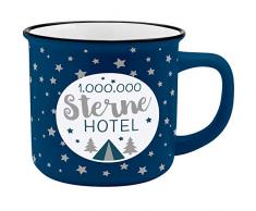 Gruss und Co 45792 Kaffeebecher Sterne, New Bone China Porzellan, 35 cl