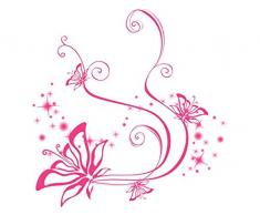 Indigos 4051719960327 Wandtattoo MD419 schÃ¶ne Orchideen 60 x 45 cm, bunt farbig