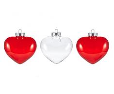 HEITMANN DECO - Deko-Herzen 3-er Set - Dekoration zum Aufhängen - Frühlings- und Osterdeko - für Haus und Garten