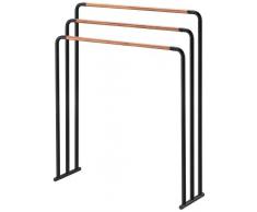 YAMAZAKII Plain Handtuchhalter, Schwarz, One Size