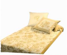 fleuresse Bettwäsche 112134-3 inline, Mako Satin, 135x200 cm, 100% Baumwolle, honiggold