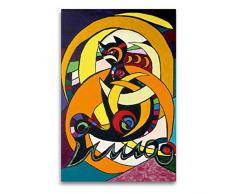 Premium Textil-Leinwand 60 x 90 cm Hoch-Format Luna-Kätz-Dreams, Petra Kolossa, Acryl auf Leinwand, 70x50, 2014 | Wandbild, HD-Bild auf Keilrahmen, Fertigbild auf hochwertigem Vlies, Leinwanddruck von Petra Kolossa