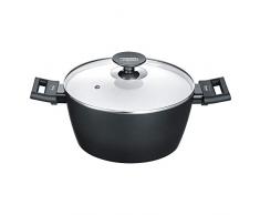 Berndes 013345 Alu Induction Smart Kochtopf 24 cm Aluminium schwarz/weiÃ