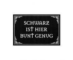 Rockbites Design 1012512110 Fußmatte, Polyamid, Schwarz, 40 x 60 cm