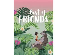 Komar Disney Wandbild Jungle Book Best of Friends | Kinderzimmer, Babyzimmer, Dekoration, Kunstdruck | ohne Rahmen | WB089-50x70 | Größe: 50 x 70 cm (Breite x Höhe)