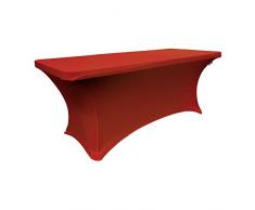 LA Leinen Spandex Tischdecke fÃ¼r einen rechteckigen Tisch 182 cm 6-Foot Rectangular Table (72 L x 30 W x 30 H) rot