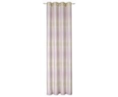 Deko Trends Ösenschal, Polyester, Rose-Natur, 245 x 140 cm
