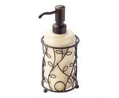 iDesign Twigz Seifenspender und Lotionspender für Küche, Badezimmer, Waschbecken, Waschtisch, 11,4 x 11,4 x 21,6 cm, Vanille und Bronze