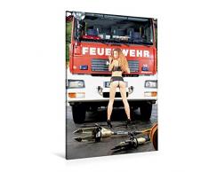 Calvendo Premium Textil-Leinwand 80 cm x 120 cm hoch, Ein Motiv aus Dem Kalender Feuerwehrkalender - Erotische Fotografien von Thomas Siepmann | Wandbild. Leinwand, Leinwanddruck Menschen Menschen