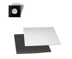 Decora 0932584 TORTENPLATTEN IM Set SCHWARZ/Silber 40X40 cm