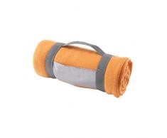 eBuyGB Luxuriöser Warmer Überwurf für Sofa, Bett, Festival, Camping, Picknick, Teppich, Pub, Bar, Outdoor, Sitzen, Orange, Einheitsgröße