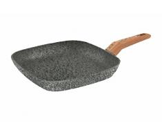 Galileo Casa Carrara Grillpfanne, Aluminium, Grau