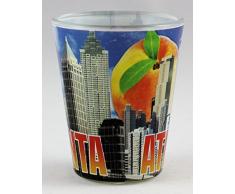Atlanta Georgia Tag Skyline Pfirsich Shot Glas CTM
