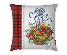 Bonamaison Dekorativ Kissenhülle, Kissenbezug, Zierkissenbezug, Wohnkultur, Für Sofa, Kaffeestube, Größe: 45X45 cm - Entworfen und hergestellt in der Türkei