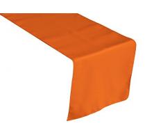 LA, Leinen, Polyester, Popelin, Tischläufer, Polyester, Orange, 35.56 x 274.3 x 0.04 cm