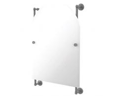 Allied Brass Waverly Place Collection Arched Top Frameless Rail Mounted Mirror Wandspiegel, Mattgrau
