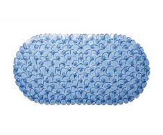 Croydex Pebbles Phthalatfreie Badewannenmatte aus PVC, 700 x 350 mm, blau
