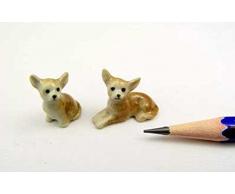 Dollhouse Miniatures Keramik Chihuahua Figur Tiere Dekor