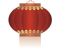 Indigos 4051719923759 Wandtattoo MD181 schÃ¶nen Laternen 96 x 84 cm, bunt farbig