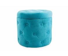 Viila DEste Hocker mit Stauraum Glamour türkis
