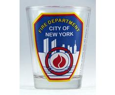 FDNY New York City Fire Department CLEAR Shot Glas