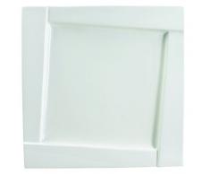 Dajar Dessertteller quadratisch 16.5cm KUBIKO Ambition, Porzellan, Weiß, 16,5 x 16,5 x 2 cm