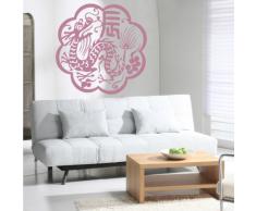 INDIGOS 4052166081771 Wandtattoo w464 Tierzeichen Drache Wandaufkleber 80 x 80 cm, violett