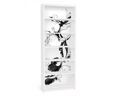 Apalis 90792 Möbelfolie für Ikea Billy Regal - Ranke in Tusche, gröÃe 2 mal, 94 x 76 cm