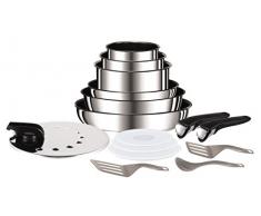 Tefal L94096 Ingenio Preference Pfannen, Edelstahl