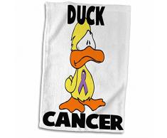 Handtuch / Sporthandtuch mit 3D-Rosenenten-Motiv, 15 x 22 cm