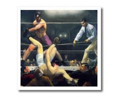 3dRose HT 79452 _ 3 Art Dempsey und FIRPO Boxen Match 1924 von Künstler George Blasebalg Eisernen, auf Wärmeübertragung, 10 25,4 cm
