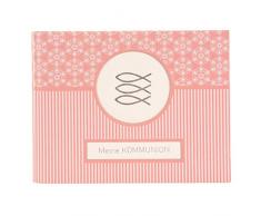 Goldbuch Fotobuch für die Kommunion, Mandala, 24,5x19,5 cm, 50 weiße Seiten, 4 Seiten Textvorspann, Kunstdruck, Weiß/Koralle, 40 144