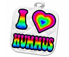 3dRose Topflappen, weiß, 20,3 x 20,3 cm