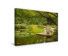 Calvendo Premium Textil-Leinwand 45 cm x 30 cm quer, Planten un Blomen Hamburg | Wandbild, Bild auf Keilrahmen, Fertigbild auf echter Leinwand, Leinwanddruck: Botanischer Garten in Hamburg Orte Orte