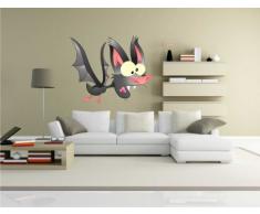 INDIGOS KAR-Wall-BAT-004-60 Wandtattoo Bat - Fledermaus 04 - Halloween - Wandaufkleber 60 x 50 cm