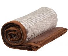 VERA Fleece Überwurf Decke Flanell Bett Überwurf King (90 x 108) braun