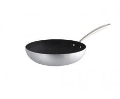 Pentole Agnelli ALCX111BGPI28 Antihaftpfanne Haifischhaut, Aluminium, zur Induktion geeignet