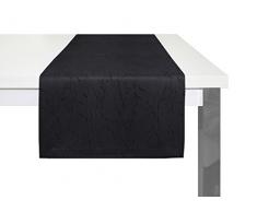 Wirth Tischläufer, Polyester, Schwarz, 40 x 150 cm