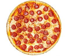 Broshan Runde Decke, Handtuch, kreative realistische Pizza-Decke / Überwurf, Picknick, bunte Fleece-Decke warm und gemütlich für alle Jahreszeiten, flauschige Flanelldecke, Stoff für Sofa, Bett. Huge (71 Dia) Bild 1
