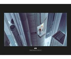 Komar Wandbild Star Wars Classic RMQ Escape Plan | Kinderzimmer, Jugendzimmer, Dekoration, Kunstdruck | ohne Rahmen | WB139-70x50 | Größe: 70 x 50 cm (Breite x Höhe)