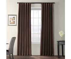 HPD PTCH-BO104-96 Verdunkelungsvorhang aus Kunstseide, TAFT, 1 Paneel, 50 x 96 cm, Rum Raisin
