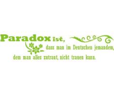 INDIGOS 4051719318364 Wandtattoo, Vinyl, lindgrün, 60 x 10 x 10 cm