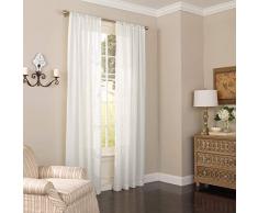 Eclipse Schlaufenvorhänge für Schlafzimmer, Einzelpaneel 52 x 95 weiß