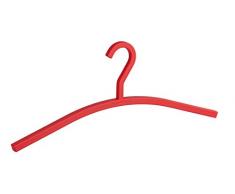 WENKO Kleiderbügel Cubido - Jackenbügel, Garderobenbügel, 46 x 18 x 1,4 cm, rot